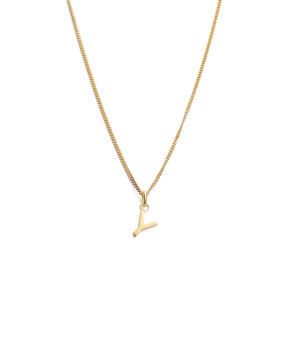 OUTLINE INITIAL NECKLACE A Z 18K GOLD VERMEIL KIRSTIN ASH